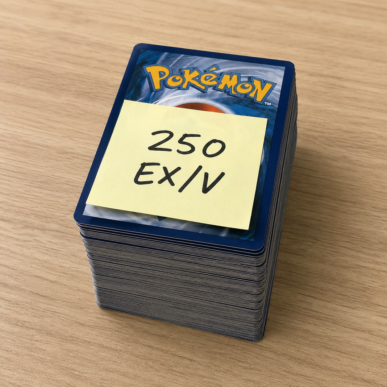 BulkX inspecting and verifying a shipment of sorted Pokémon bulk cards before payment.